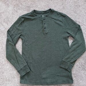 Men's Green Henley Shirt